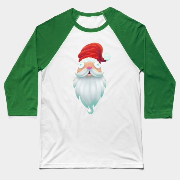 Santa Baseball T-Shirt by JasonSutton